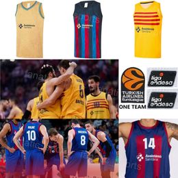 Printed Barca Lassa Basketball 1 Oscar Da Silva Jersey 8 Dario Brizuela 44 Joel Parra 22 Jabari Parker 13 Tomas Satoransky 12 Nikola Kalinic Baloncesto Liga A Colour