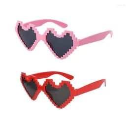 Sunglasses Eye-Catching Wedding Adult Carnivals Taking Po Glasses Christmas Party Pixel Heart Frame