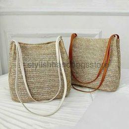 Shoulder Bags Evening Bags Women's Straw Woven andbag Large Basket Bag Summer Women Messenger Crossbody Bags Girls Small andbag Newstylishhandbagsstore