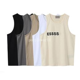 5 Colours Men Women Vests T-Shirts Simple Letter Print Unisex Shirts Summer Sleeveless Breathable Couple Vest Garment269R