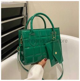 Cross Body Evening Bags Casual Patent PU Leater Soulder Bag for Women Fasion Solid Color Crossbody andbags Purse Female Simple Designer Bagstylishhandbagsstore