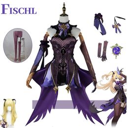 Game Genshin Impact Fischl Cosplay Costume Halloween Christmas Costume Cosplay Fischl Carnival Full Set Outfitscosplay