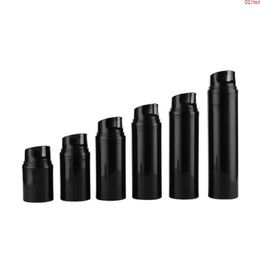 24 X Mini Empty Portable Black Airless Dispenser Lotion Pump Cream Bottles 30ml 50ml 80ml 100ml 120ml 150mlgood Qcfkj