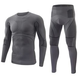 Mens Thermal Underwear Seamless Tight Tactical Men Outdoor Sports Function Breathable Training Cycling Thermo Long Sets 231018