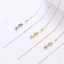 Adjustable Long Layered Chain Necklace 316 Stainless Steel Chocker Necklaces for Women Men DIY Fashion Jewellery Drop Shipping YMN070