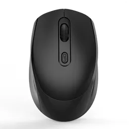 Mice M107 Black Wireless With USB Rechargeable Mouse Gaming Mini Noiseless Cordless 1600DPI For Home/Office