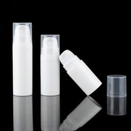 5ml 10ml White Airless Bottle Lotion Pump Mini Sample and Test Bottles Vacuum Container Cosmetic Packaging Tfihx Jaild