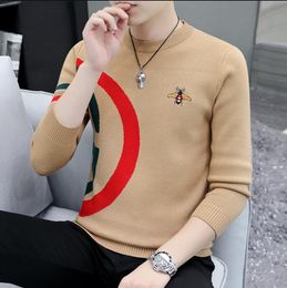 Winter men's luxury brand Casual warm pullover knitted sweater male fashion handsome boys sweaters slim fitting knit Sweaters Men Trendy Coats tops clothing