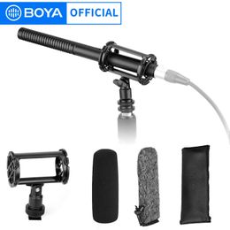 Преобразователи голоса, микрофон для интервью, S-пистолет, XLR BOYA Pro, качественный микрофон вещания BY BM6060 для видеокамер Canon Sony, сбор 231018