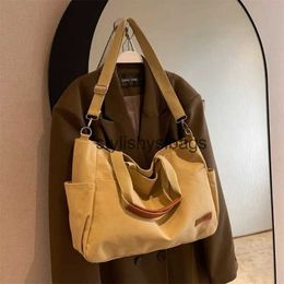 Shoulder Bags Shopping Bags Tote Bag Women Large Capacity Canvas andbag Vintage Student Soulder Bags Black Commute Sopper Bags wit Adjustable Strapstylishyslbags