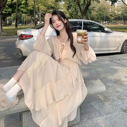 Casual Dresses Slip Dress Long Spring Autumn Set Woman 2 Pieces Playa Trendyol Korean Style Clothes For Women Aesthetic Clothing Urban