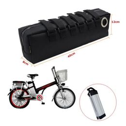 Panniers Bags Electric Bike Battery Bag Case Bicycle Storage Protection Waterproof EBike Accessories 43x14x9cm 40x12x8cm 231017