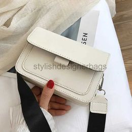 Cross Body Bags Ladies Messenger Bag Solid Colour Trendy Wide Soulder Strap Small Square Bag Retro Casual Simple Crossbody Bagstylishdesignerbags