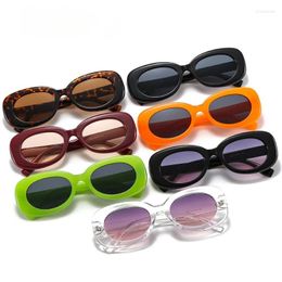 Sunglasses Black Small Frame Oval For Women Vintage Style Candy Colours Female Sun Glasses Fashion Travel Shades UV400