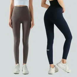 Active Pants With Logo Seamless Gym Training Leggings Women 20 Colours Sports Stretch Nylon Lycra No Embarrassing Lines Yoga