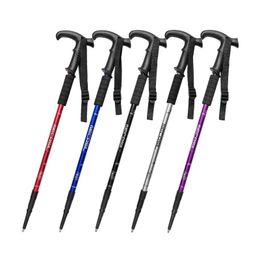 Trekking Poles Walking Sticks Climbing Alpenstock 65-135cm Antiskid Wear Resistance Light Shock Absorption 231018