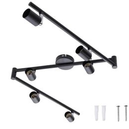 Decorative Objects Figurines Modern LED Ceiling light GU10 Rotatable angle adjustable Track Lamp Black Silver Spot Lighting AC90260v 231113