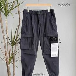 Men's Pants Men's Y2k Cargo Stones Island Harajuku Print Multi Pocket Overalls Hip Hop Punk Rock Wide Leg Pants Oversized Streetwear Yp Cp Comapny fashion G11U G11U G11U