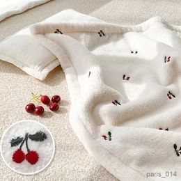 담요 베이비 담요 부드러운 양털 곰 곰 이불 담요 신생아 아기 스웨커 잠자는 담요 담요