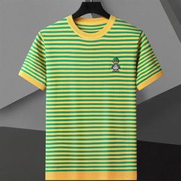 designer t shirt summer short sleeve stripes Duck embroidery men tshirt tee streetwear mens clothes222v