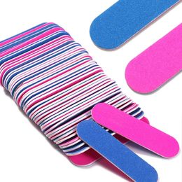 Nail Files BlueRose Red Mini Double Sided File Sandpaper Disposable Equipment Accessories Buffer Manicure Art Tools 231017