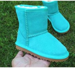 Hot SALE New Real Australia 528 High-quality Kid Boy girls children baby warm snow boots Teenage Students Snow Winter DORP shipping fallow