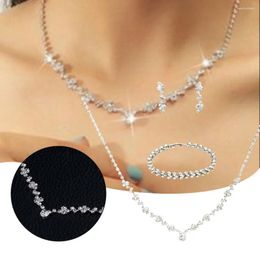 Pendant Necklaces Sparkling Necklace Hand Jewellery Set Temperament Earrings Accessories For Women Men