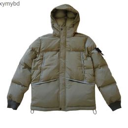 Men's Down & Parkas Autumn And Winter Men's Metal Nylon Down Cotton Jacket Warm Insulation Function Wind New Hooded Couple Cotton Clothes 44508