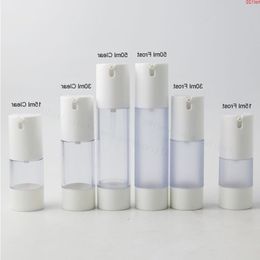 15ml 30ml 50ml Portable Clear Frost Airless Lotion Pump Bottle Easy to Carry Containers For Travelgood Jhspe