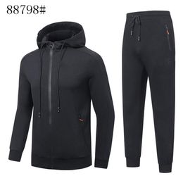 2022 Mens Tracksuit sweater mens sports suits Hooded spring and autumn Korean version trend printing casual Tracksuits251u