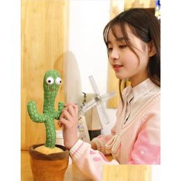 Electronic Pet Toys Cactus Plush Toy Electronic Shake Dancing With The Song Cute Bailarin Early Childhood Talking Toys Gifts Novelty G Otaf5