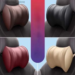 Seat Cushions Car Neck Headrest Pillow Rest Head Support Cushion Car Breathable Memory Foam Slow Rebound Guard Car Lumbar Pillow Universal Q231018