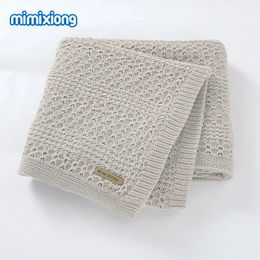 Blankets Swaddling s Super Soft born Bebes Swaddling Wrap for Stroller Bedding Sofa Lightweight Toddler Infant Knitted Quilts 100*80 231017