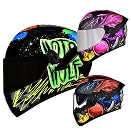 Cycling Helmets Full face motorcycle Bluetooth helmet dual shield racing motorcycle helmet DOT dual shield with detachable washable lining x1018