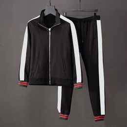 Men Tracksuit Sweat Suits Sports Suit Men Hoodies Jacket Tracksuits Jogger black Suits Jacket Pants Sets Men Jacket Sporting Suit 321R