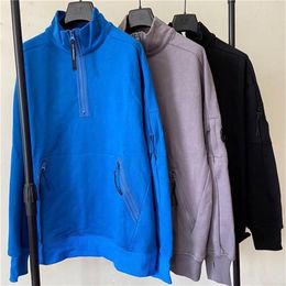 Men's Hoodies & Sweatshirts 2023 CP Autumn And Winter Stand Collar Casual Sports Half Zipper Sweater Youth Outdoor Student Fa211l