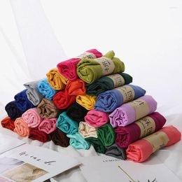 Scarves 55x180cm Cotton Linen Scarf Autumn Winter Warm Women Wrap