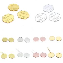 Christmas Decorations Christmas Decorations 30/50/100Pcs Personalised Acrylic Love Clouds Tags Engraved Name Baby Shower Bap Dhgarden Dhvmf