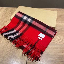 luxury Scarf Classic Plaid knit scarfs for men women winter wool Fashion designer cashmere shawl Ring luxury plaid with box men's and women's Fashion suits Scarves