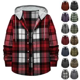 Men's Casual Shirts Spring And Autumn Japanese Plaid Hooded Shirt For H House Slipper Rayon Sweatshirt Boy Memory Foam