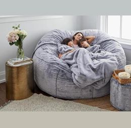 Fur Cover Machine Washable Big Size Furry Of Camp Furniture Bean Bag Chair3809041