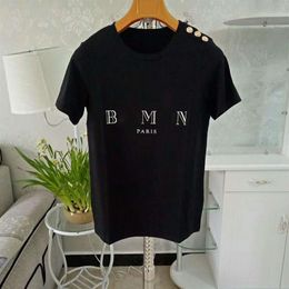 Fashion Mens Designer T Shirt High Quality Womens Letter Print Short Sleeve Round Neck Cotton Tees Polo Size S-2XL184D