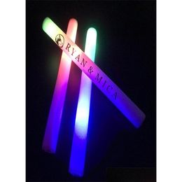 Party Decoration 30Pcs Rgb Led Glow Sticks Lighting Foam Stick For Wedding Concert Birthday Customized Y2010155167452 Drop Delivery Dh7Zb