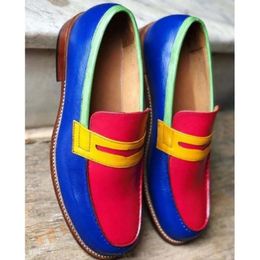 Dress Shoes Loafers Men PU Multicolor Fashion Business Casual Wedding Party Banquet Classic Mask British Style CP012 231019