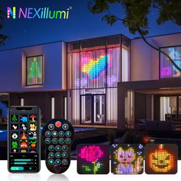 Christmas Decorations Smart Window Curtain String Lights Colour Changing Fairy AppControlled LED RGB for Wedding 231018