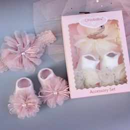Kids Socks Baby Hair Band Cute Swan Crown Children Headwear Infant Headband Set 231019