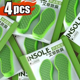 Shoe Parts Accessories 24pcs Wormwood Cotton Insoles for Shoes SweatAbsorbing Breathable Deodorant Insole Feet Orthopaedic Sponge Inserts Pads 231019