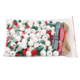 Christmas Decorations Durable High Quality Practical Snowman Make Bead Necklaces Red Various DIY Crafts Craft Decor Ornaments 231018