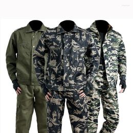 Men's Tracksuits Outdoor Jacket Pants Camouflage Suits Wear-resistant Anti-scalding Work Clothes Welders Labour Insurance Clothing