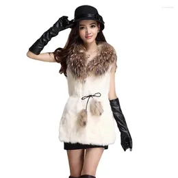 Women's Fur ZXRYXGS Elegant Temperament Imitation Vest Medium Long Jacket 2023 Autumn Winter Fashion Jackets Clothing